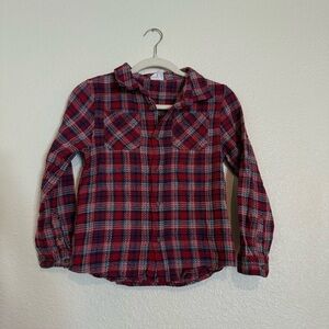 Cotton on plaid boy button down shirt